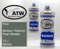 Preview: Ford, Medium Titanium Pearl Metallic, YG / M6442: 400ml Sprühdose + 400ml Klarlack - Set, von ATW Autoteile West.